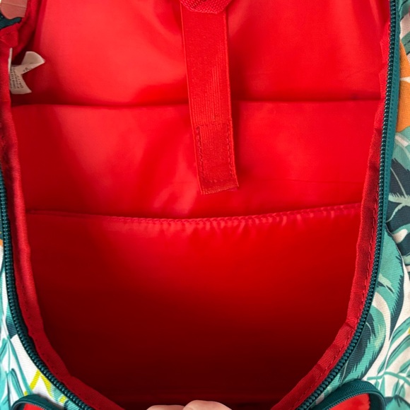 Embark Jartop Elite Backpack in a teal tropical floral print. - Picture 8 of 10